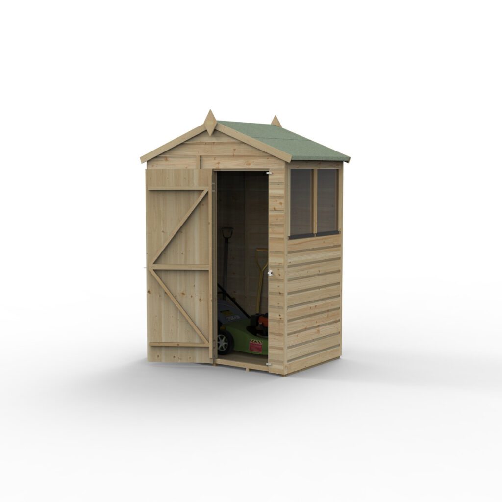 Beckwood 5×3 Apex Shed – 2 Windows with Installation 5013053201411 2